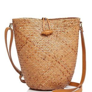 Faithful the Brand Woven Straw Shoulder Bag